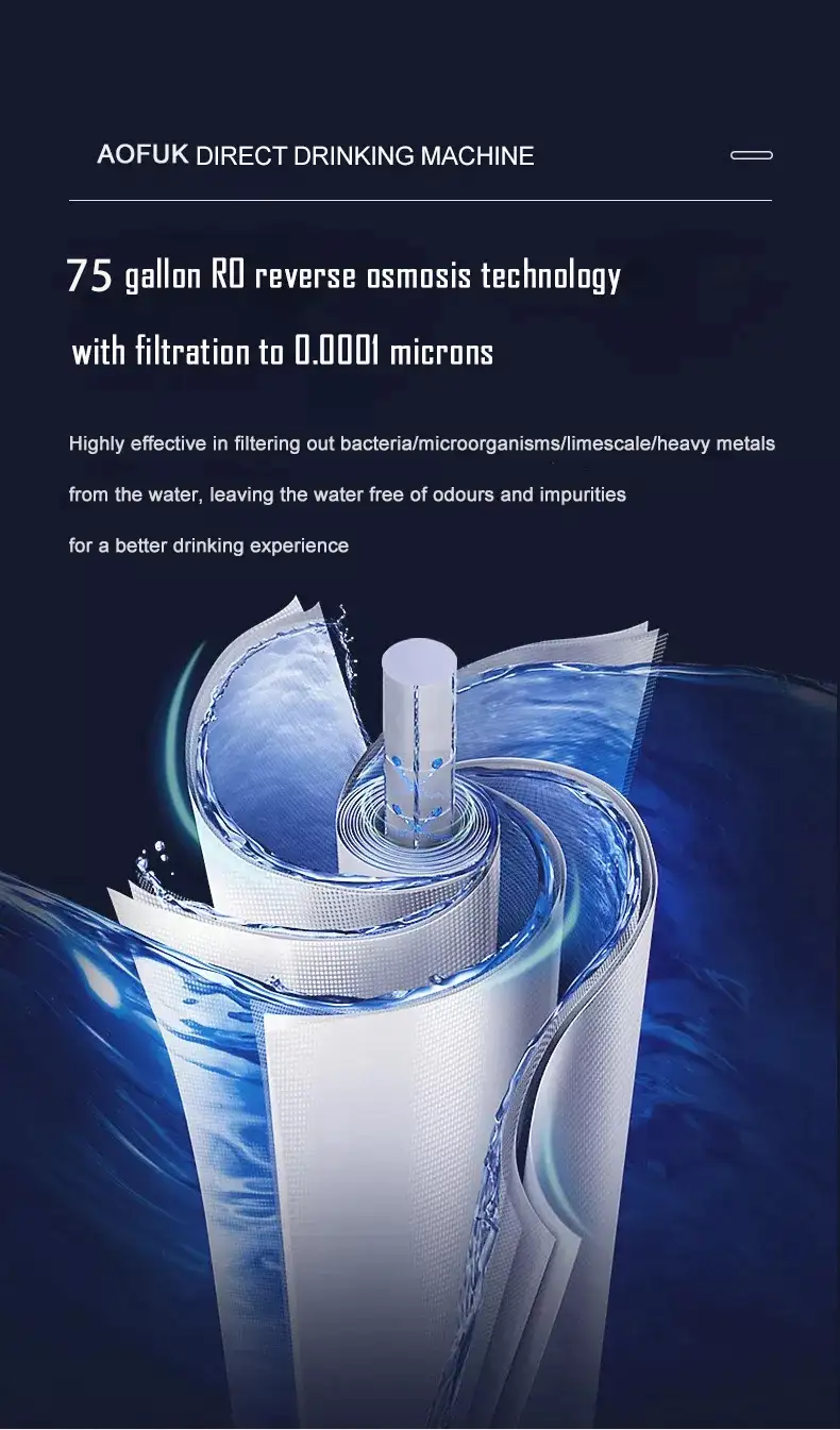 RO Water Dispenser with Child Lock control panel